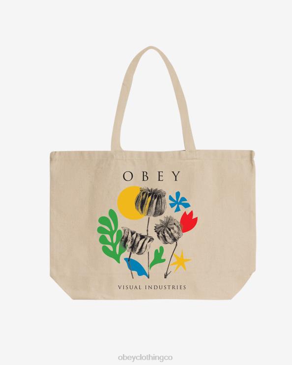 accesorios crema 8RB6X498 OBEY hombres flores papeles tijeras