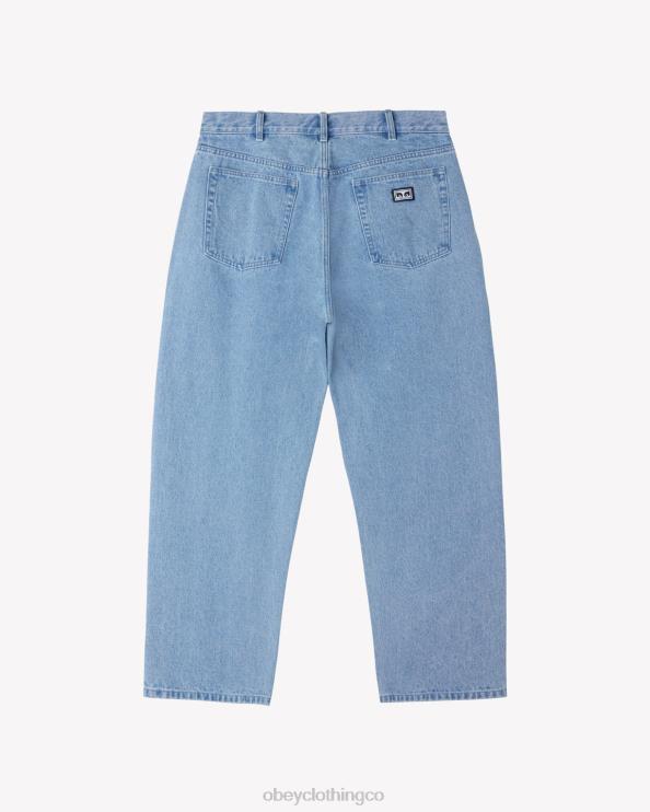 ropa índigo claro 8RB6X78 OBEY hombres jean holgado
