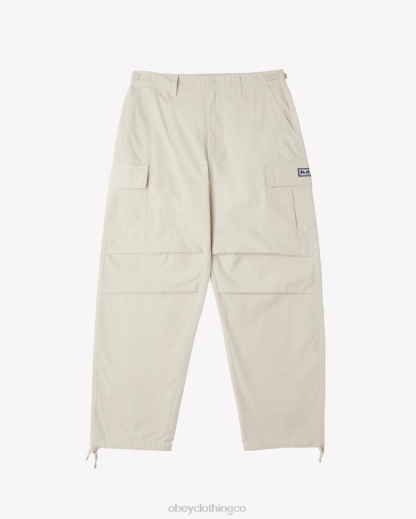 ropa Gris plateado 8RB6X58 OBEY hombres pantalón cargo antidesgarro
