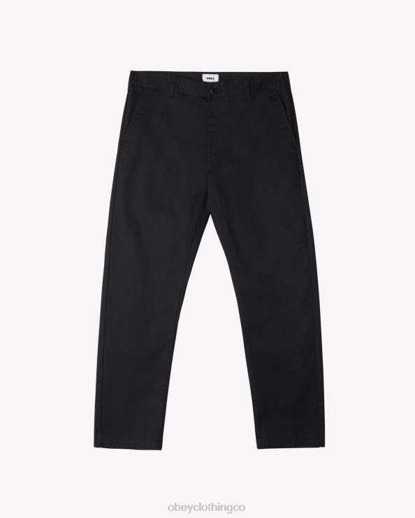 ropa negro 8RB6X59 OBEY hombres pantalón de trabajo rezagado