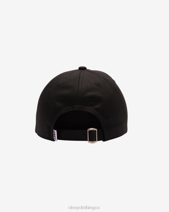 accesorios negro 8RB6X442 OBEY hombres gorra studios