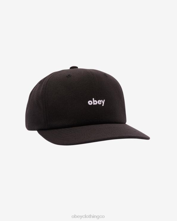 accesorios negro 8RB6X463 OBEY hombres minúsculas 6 paneles