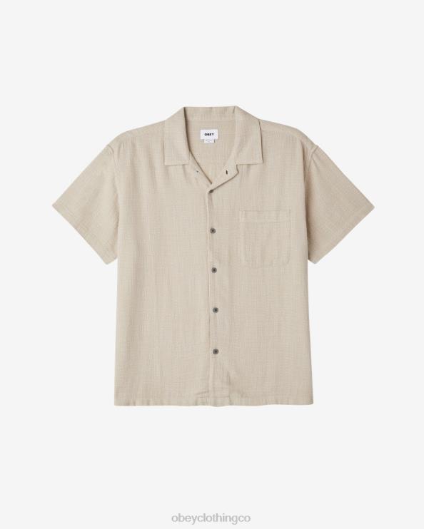 ropa Gris plateado 8RB6X139 OBEY hombres camisa de plumas