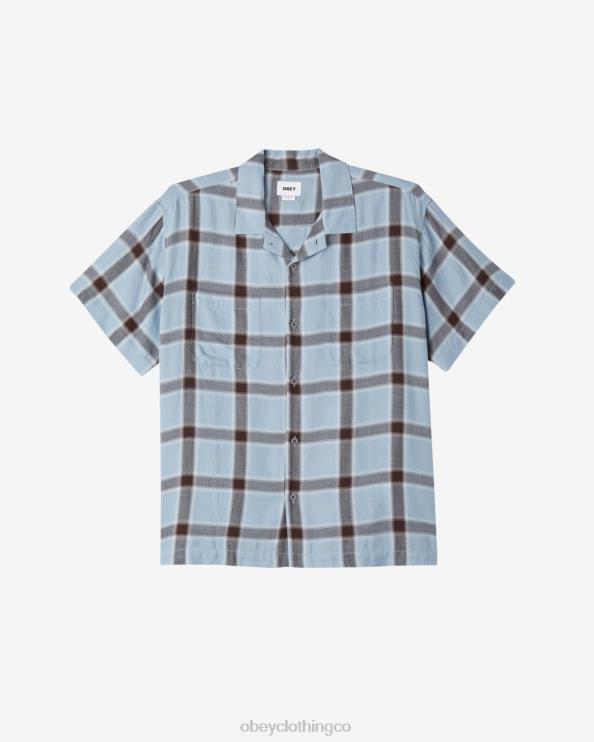 ropa bueno gris multi 8RB6X134 OBEY hombres camisa ambiental
