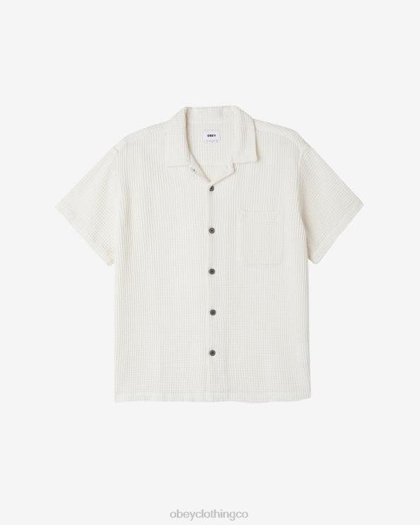 ropa sin blanquear 8RB6X137 OBEY hombres camisa de equilibrio