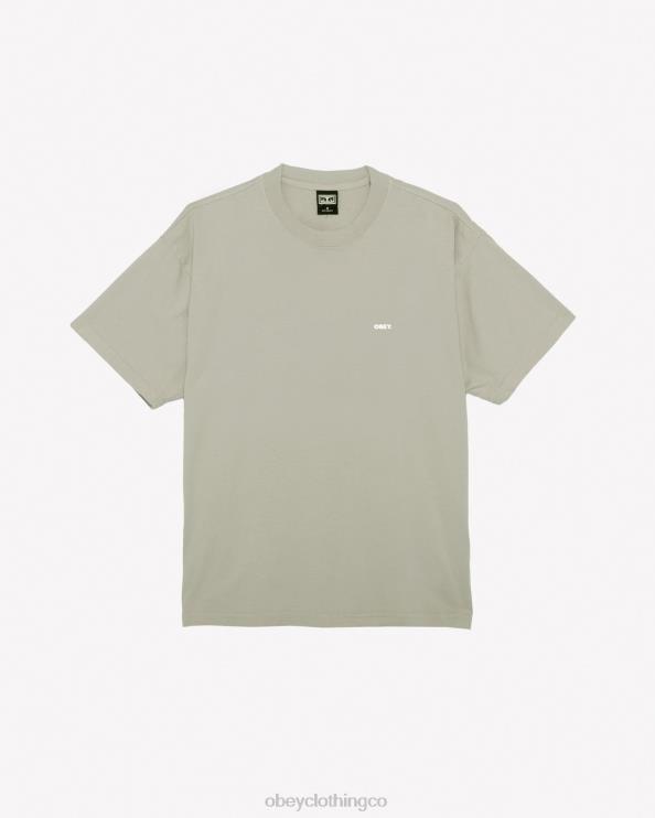 ropa Gris plateado 8RB6X286 OBEY hombres camiseta pesada negrita iii