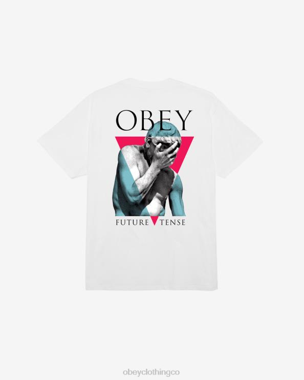 ropa blanco 8RB6X341 OBEY hombres camiseta clásica tiempo futuro