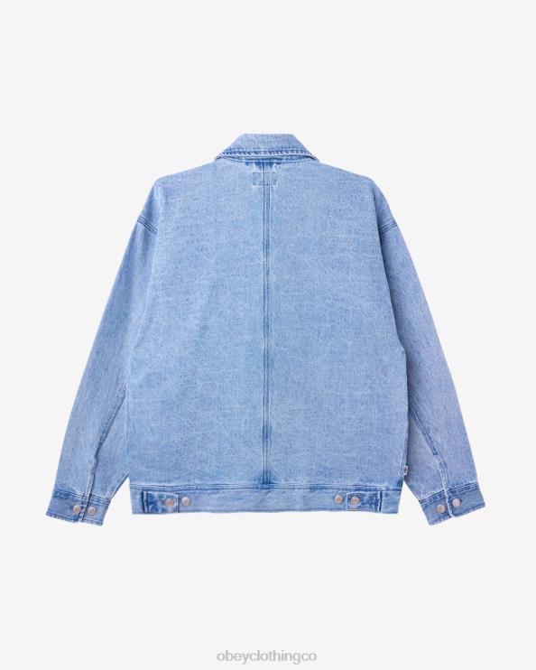 ropa índigo claro 8RB6X251 OBEY hombres chaqueta Easton