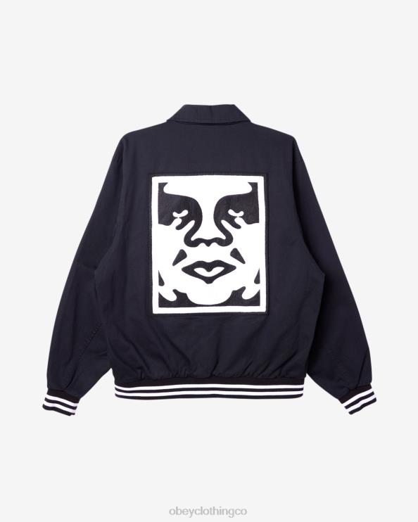 ropa negro 8RB6X260 OBEY hombres icono cara equipo universitario