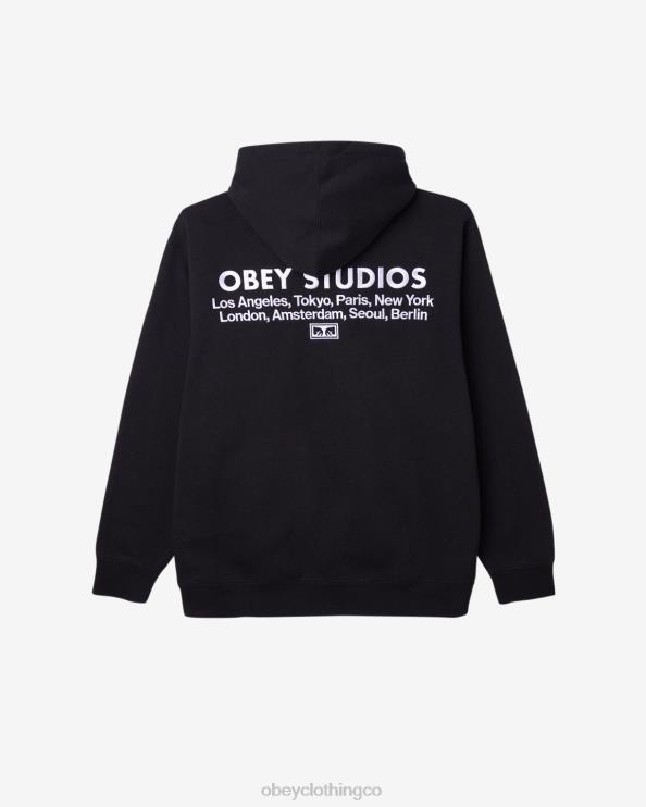 ropa negro 8RB6X189 OBEY hombres jersey de estudios