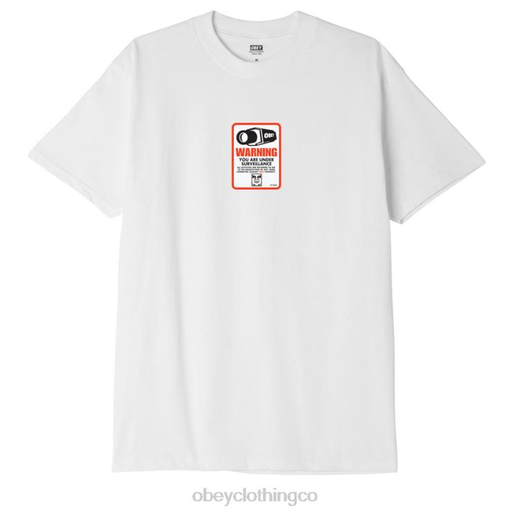 ropa blanco 8RB6X898 OBEY hombres camiseta clásica de vigilancia