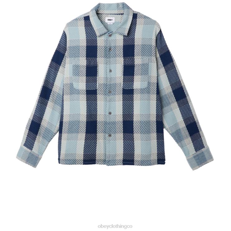 ropa bueno gris multi 8RB6X771 OBEY hombres camisa bruce