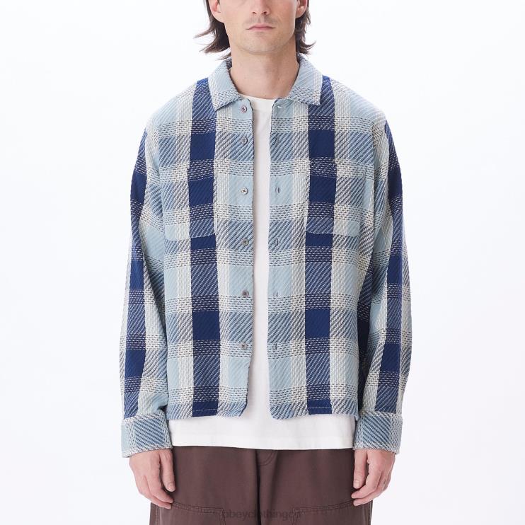ropa bueno gris multi 8RB6X771 OBEY hombres camisa bruce
