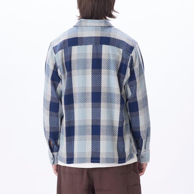 ropa bueno gris multi 8RB6X771 OBEY hombres camisa bruce