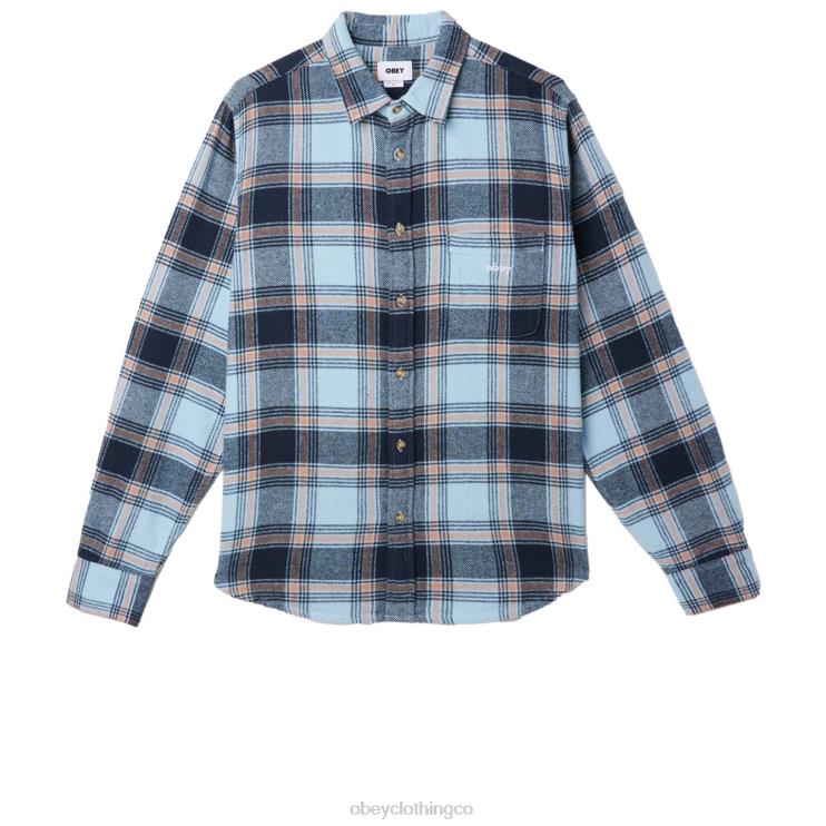 ropa cielo despejado multi 8RB6X780 OBEY hombres camisa alex
