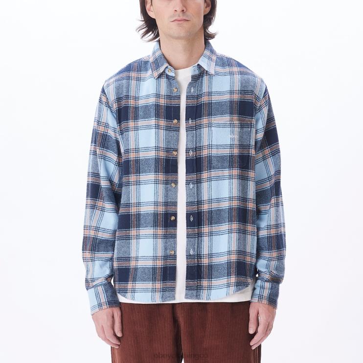 ropa cielo despejado multi 8RB6X780 OBEY hombres camisa alex
