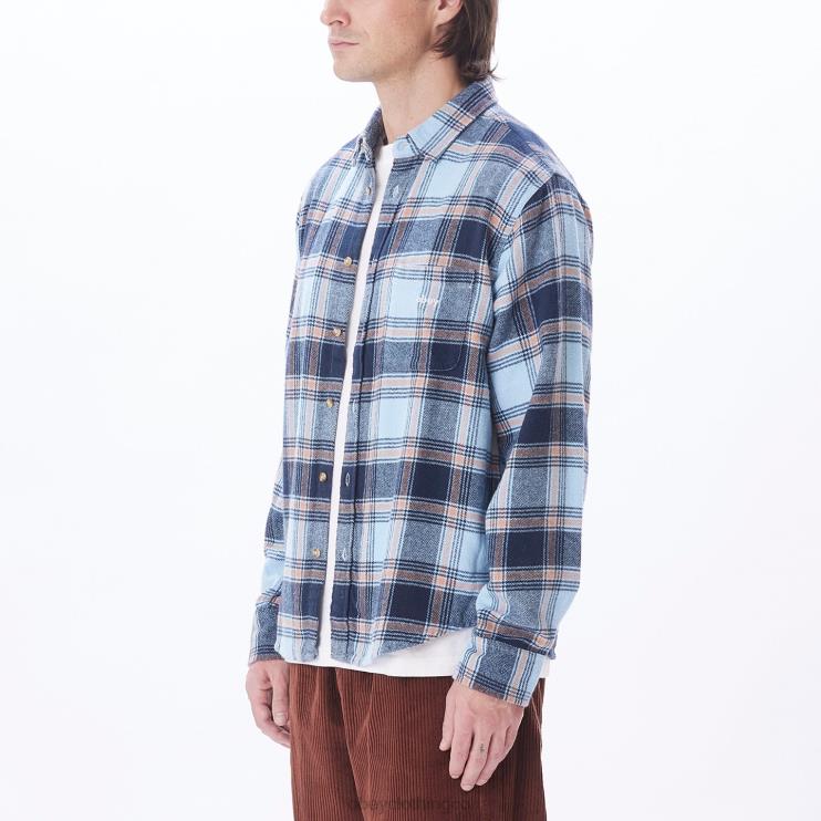 ropa cielo despejado multi 8RB6X780 OBEY hombres camisa alex