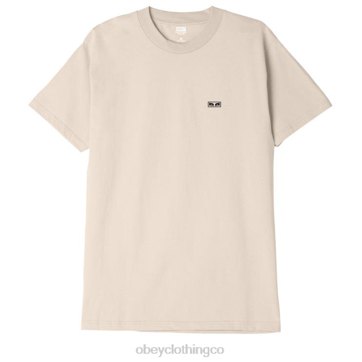 ropa crema 8RB6X878 OBEY hombres camiseta clásica ojos 3