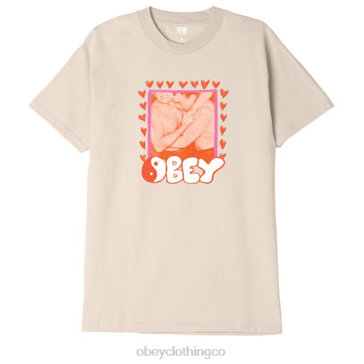 ropa crema 8RB6X900 OBEY hombres camiseta clasica de luchador