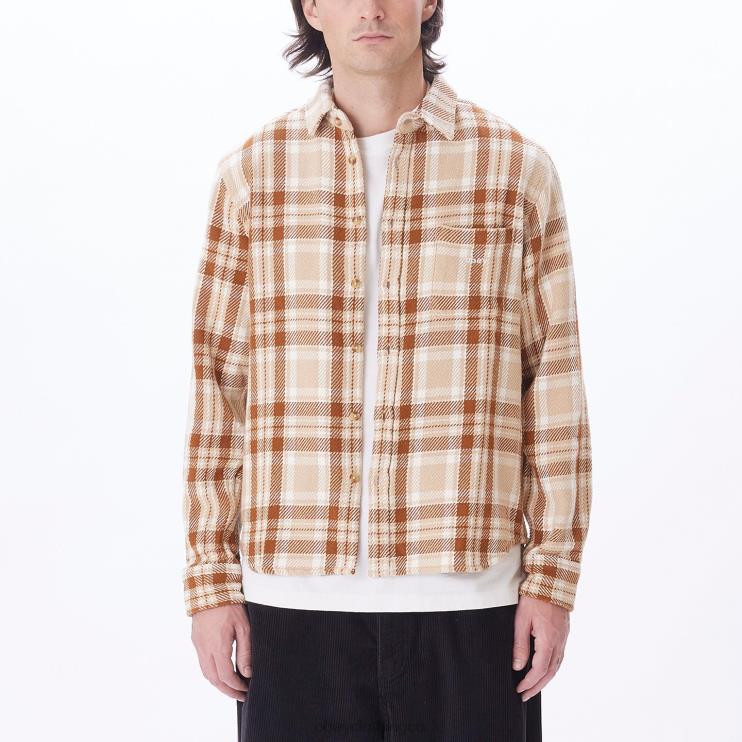 ropa crema irlandesa multi 8RB6X757 OBEY hombres camisa fred