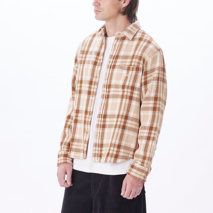 ropa crema irlandesa multi 8RB6X757 OBEY hombres camisa fred