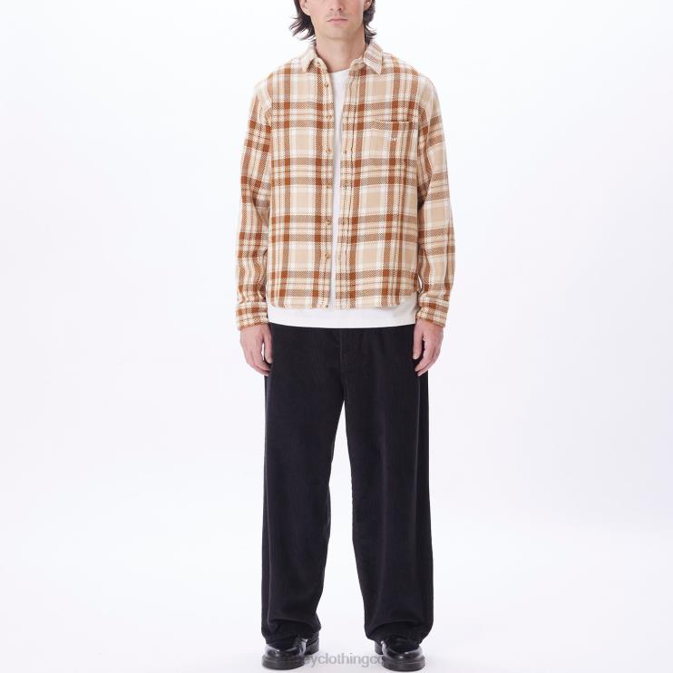 ropa crema irlandesa multi 8RB6X757 OBEY hombres camisa fred
