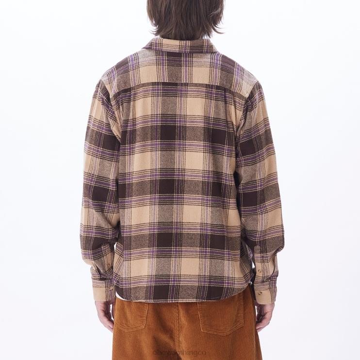 ropa crema irlandesa multi 8RB6X779 OBEY hombres camisa alex