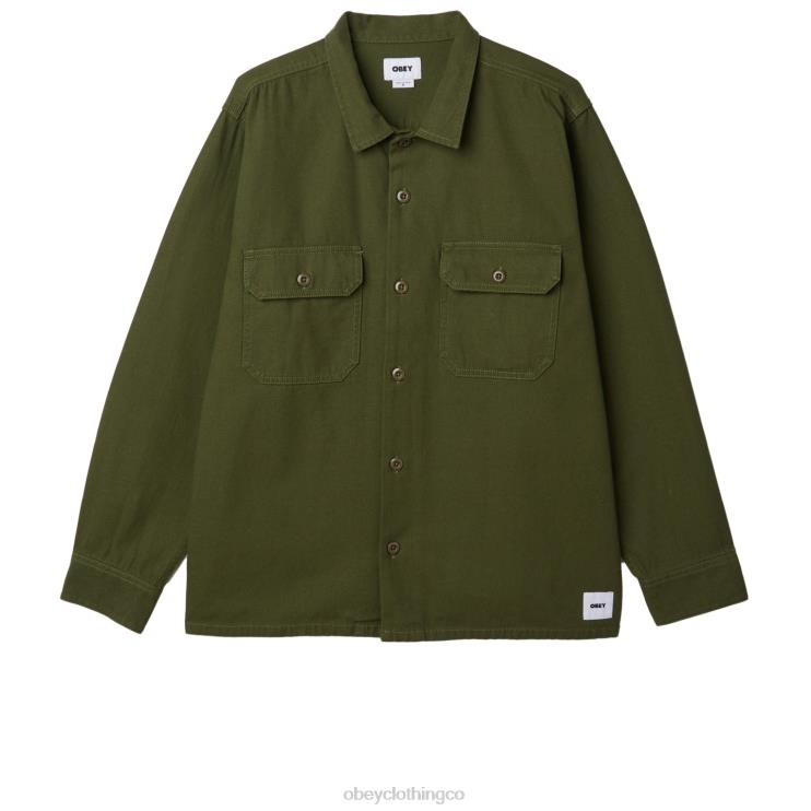 ropa ejército 8RB6X769 OBEY hombres menos camisa