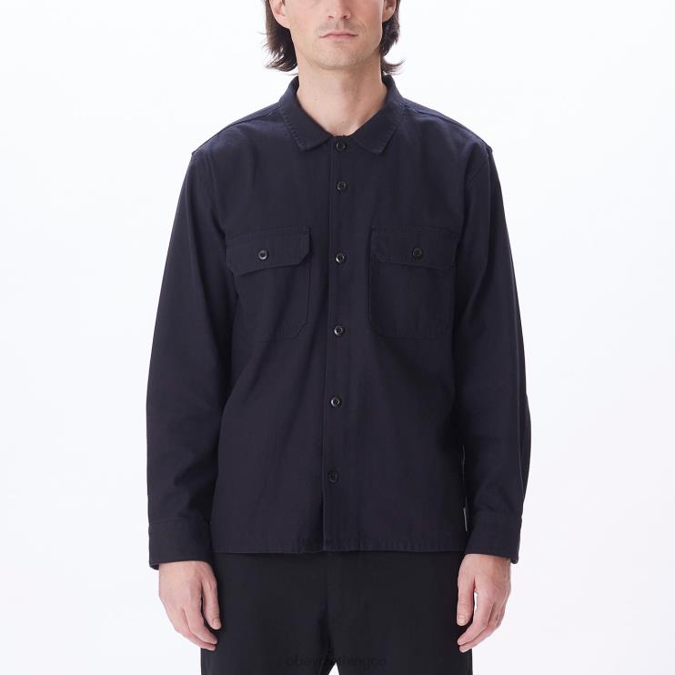ropa negro 8RB6X770 OBEY hombres menos camisa