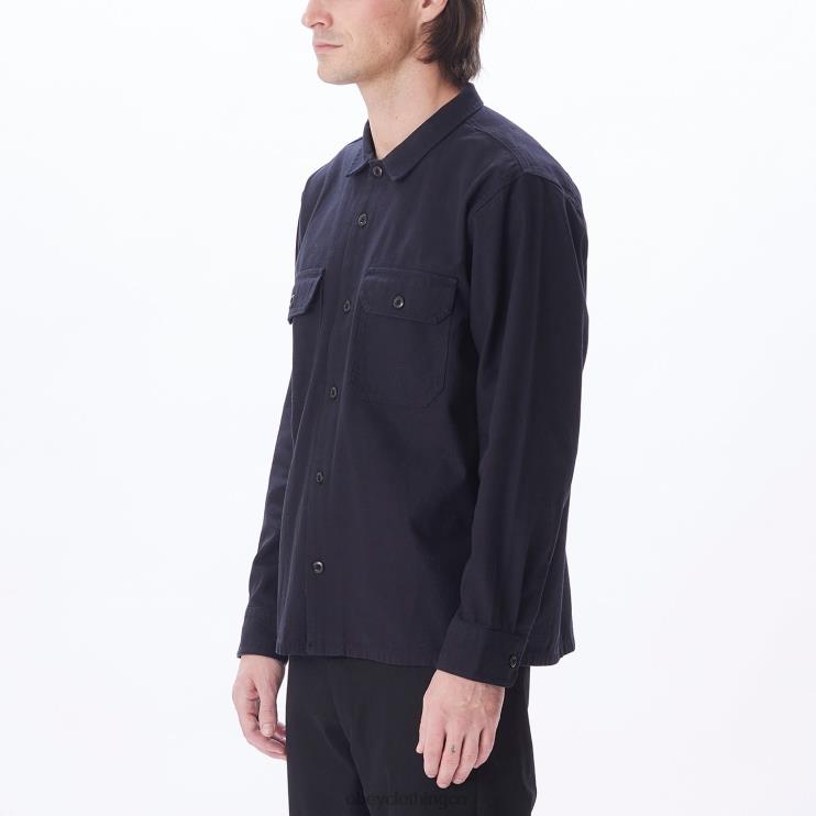ropa negro 8RB6X770 OBEY hombres menos camisa