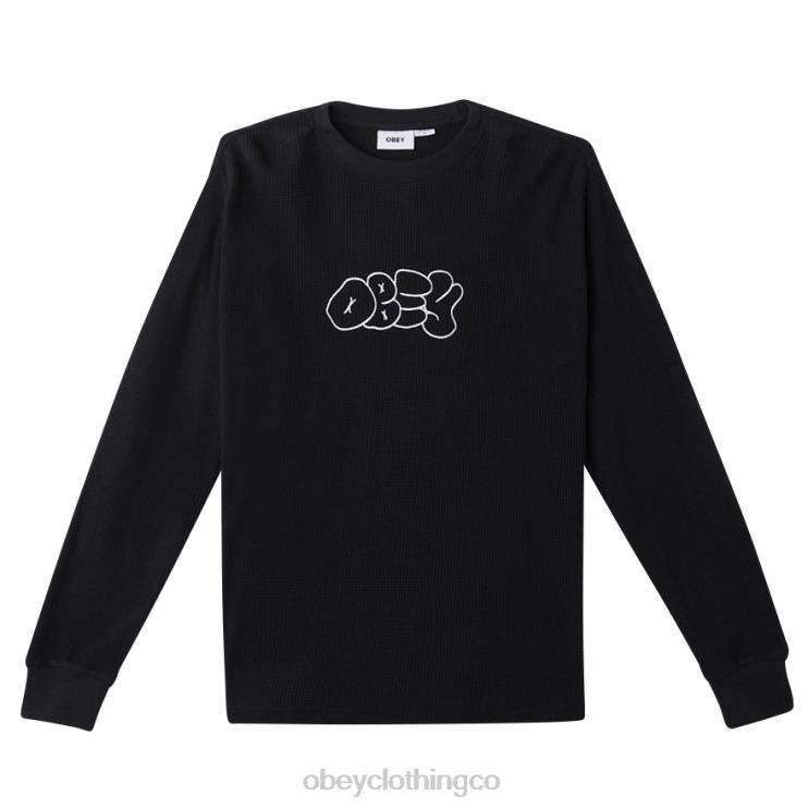 ropa negro digital 8RB6X786 OBEY hombres generacion termica
