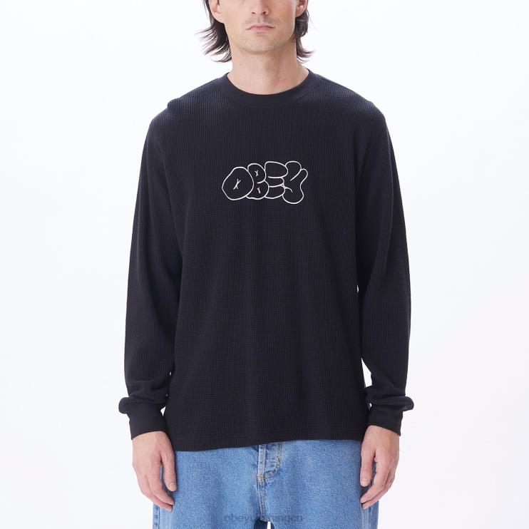 ropa negro digital 8RB6X786 OBEY hombres generacion termica