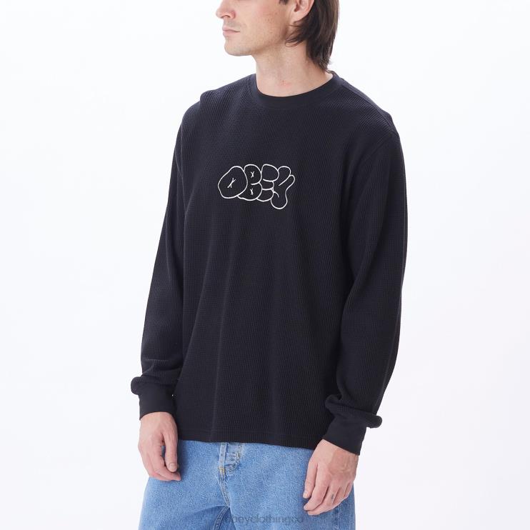 ropa negro digital 8RB6X786 OBEY hombres generacion termica