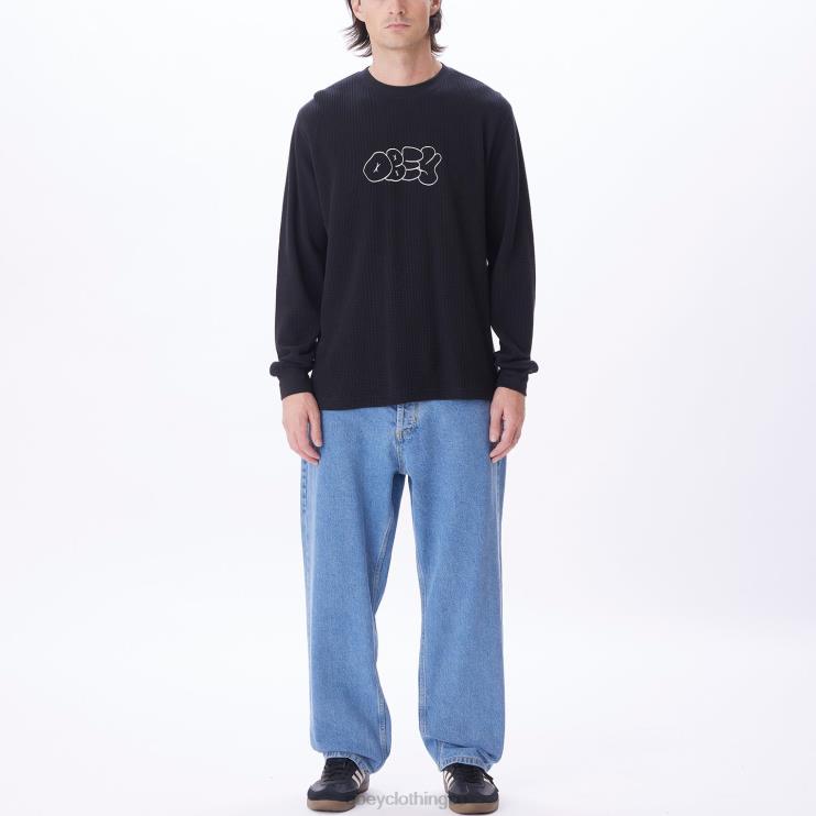 ropa negro digital 8RB6X786 OBEY hombres generacion termica