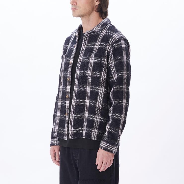 ropa negro múltiple 8RB6X763 OBEY hombres camisa wes