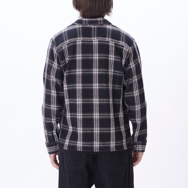 ropa negro múltiple 8RB6X763 OBEY hombres camisa wes