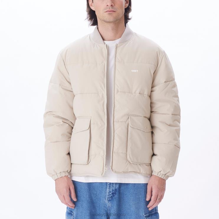 ropa Gris plateado 8RB6X824 OBEY hombres chaqueta charlie