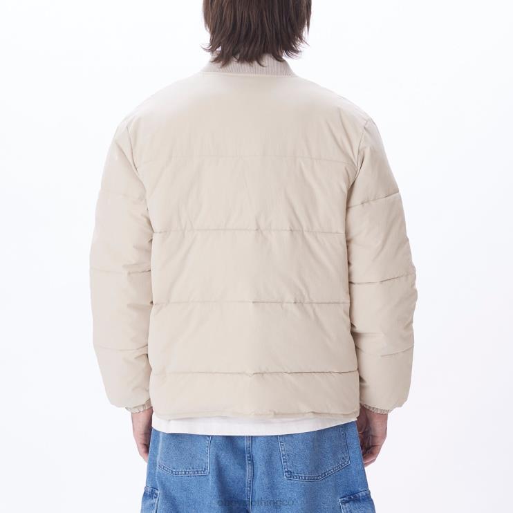 ropa Gris plateado 8RB6X824 OBEY hombres chaqueta charlie