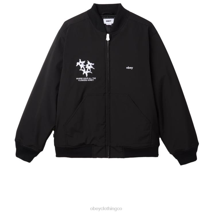 ropa negro 8RB6X832 OBEY hombres chaqueta bomber autopista de peaje