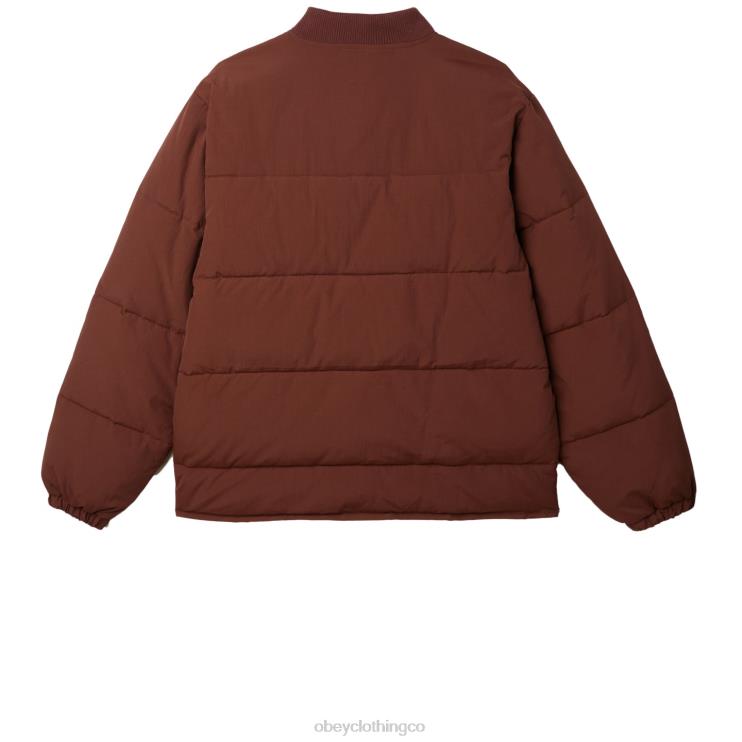 ropa sepia 8RB6X823 OBEY hombres chaqueta charlie