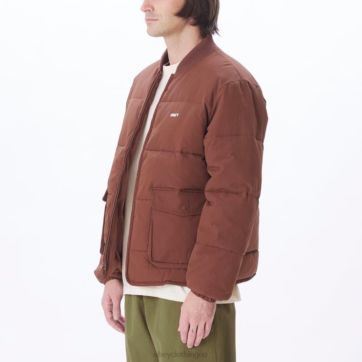ropa sepia 8RB6X823 OBEY hombres chaqueta charlie