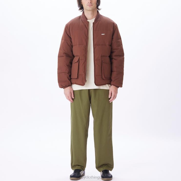 ropa sepia 8RB6X823 OBEY hombres chaqueta charlie
