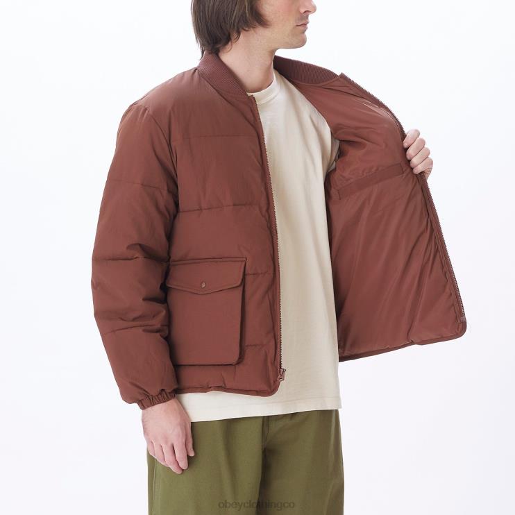 ropa sepia 8RB6X823 OBEY hombres chaqueta charlie
