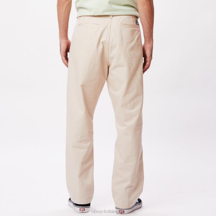 ropa arcilla 8RB6X940 OBEY hombres pantalón inmobiliario