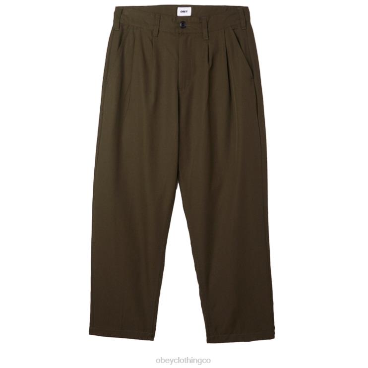 ropa colofonia 8RB6X957 OBEY hombres pantalón plisado fubar