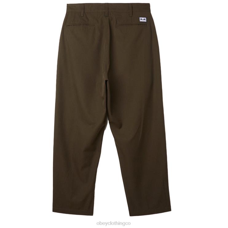 ropa colofonia 8RB6X957 OBEY hombres pantalón plisado fubar