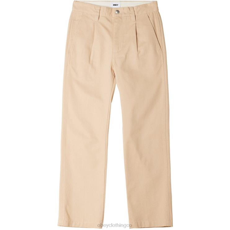 ropa crema irlandesa 8RB6X943 OBEY hombres pantalón inmobiliario