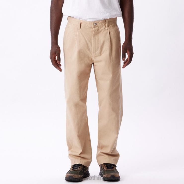 ropa crema irlandesa 8RB6X943 OBEY hombres pantalón inmobiliario