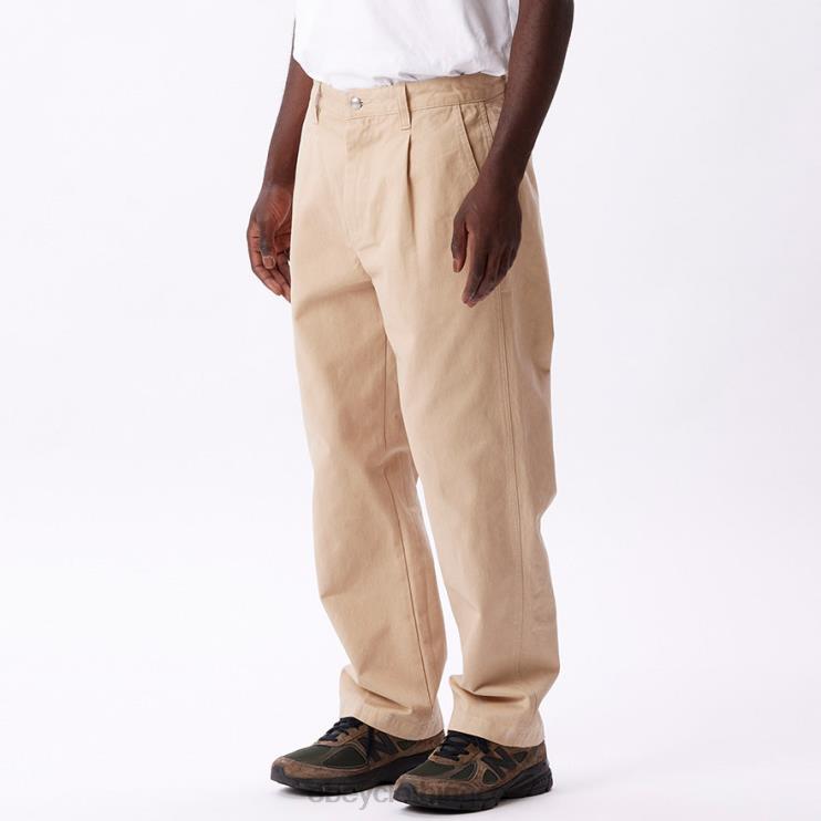 ropa crema irlandesa 8RB6X943 OBEY hombres pantalón inmobiliario