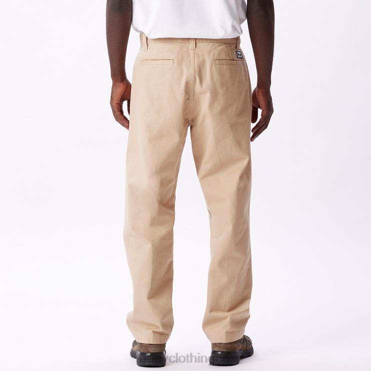 ropa crema irlandesa 8RB6X943 OBEY hombres pantalón inmobiliario